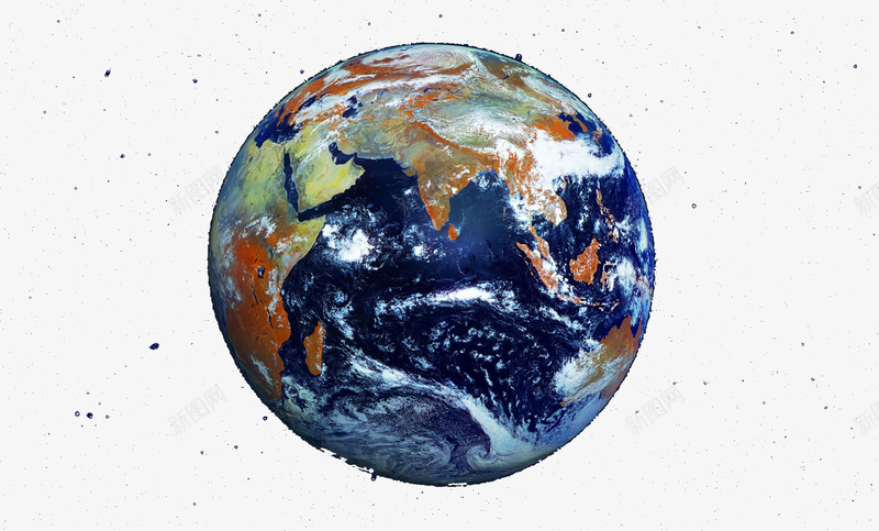 宇宙中的蓝色水球地球png免抠素材_新图网 https://ixintu.com 地球 宇宙 海洋 球体 蓝色星球