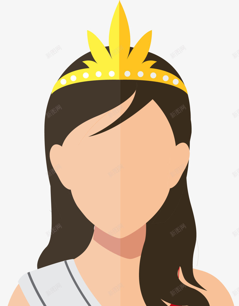 皇冠美丽世界小姐png免抠素材_新图网 https://ixintu.com 世界小姐 人物插画 女模 模特 装饰图案 金色皇冠