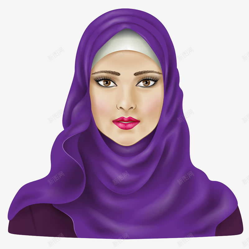 手绘外国人物png免抠素材_新图网 https://ixintu.com 人物 卡通女人 外国女人 女人 手绘女人 阿拉伯人 阿拉伯人头像 阿拉伯女人