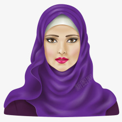 阿拉伯女人手绘外国人物高清图片