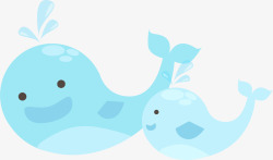 世界海洋日蓝色鲸鱼素材