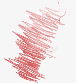 红色的蜡笔红色线条蜡笔笔刷高清图片