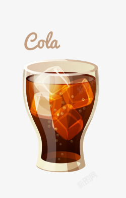 cola冰块可乐矢量图高清图片