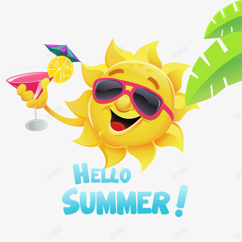 hellosummer卡通太阳夏日矢量图ai免抠素材_新图网 https://ixintu.com hellosummer 卡通 夏日 夏日矢量图 太阳 阳光 矢量图