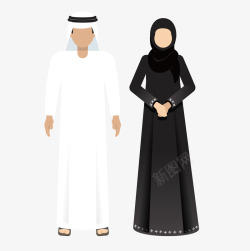 阿拉伯女人阿拉伯的男人与女人高清图片