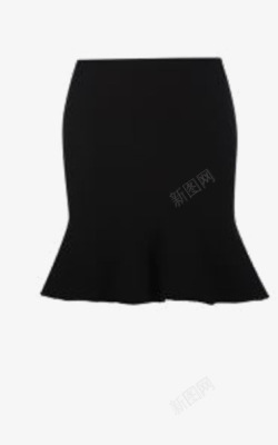 包臀短裙黑色半身裙高清图片