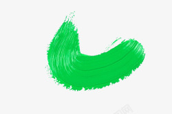 绿色油漆笔刷素材