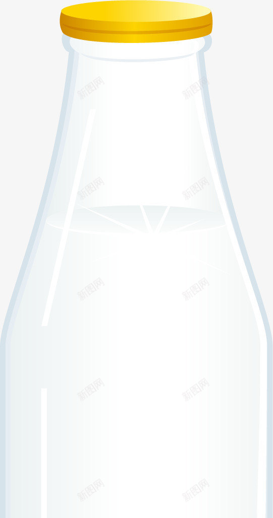 精致牛奶包装瓶矢量图ai免抠素材_新图网 https://ixintu.com 包装 牛奶 瓶 精致 矢量图