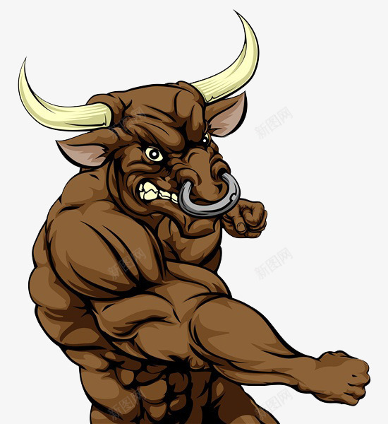 卡通公牛logo图标png_新图网 https://ixintu.com 免抠牛 卡通牛 愤怒的牛 标志 标识 牛logo