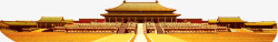 黄色荣耀宫殿古典素材