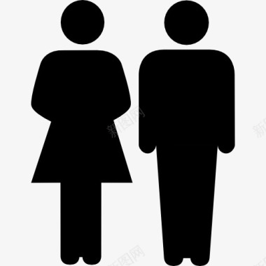 家庭的异性恋夫妇图标图标