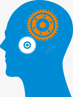 品牌LOGOPNG矢量图蓝色大脑创意品牌标识图标高清图片
