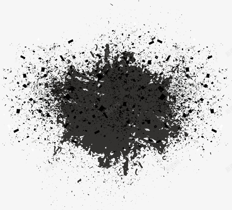 黑色漂浮小方块png免抠素材_新图网 https://ixintu.com 小方块 漂浮 黑色