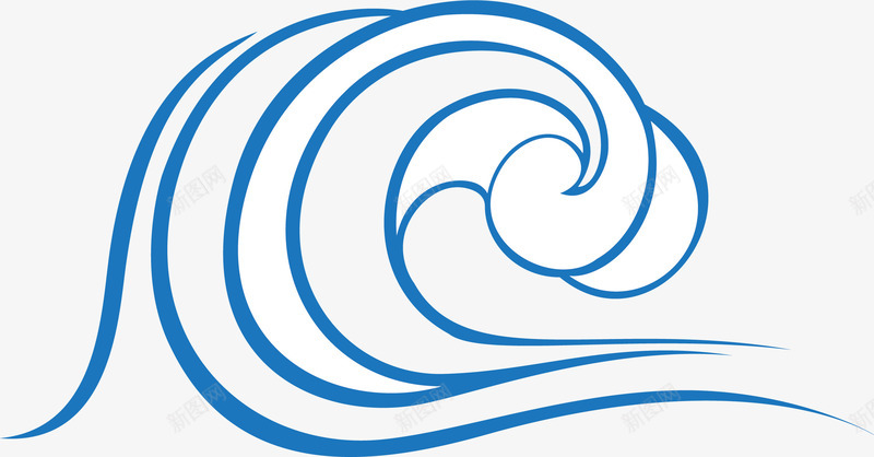 线条波浪标识图标png_新图网 https://ixintu.com 卡通水浪 卡通波浪 古典水浪 水浪 水浪标识 波浪 波浪元素 波浪标识