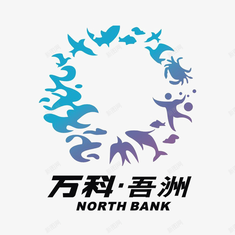 万科吾洲标识图标png_新图网 https://ixintu.com logo 地产 字体设计 排版设计