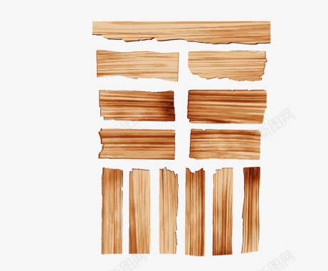 木头肌理图标图标