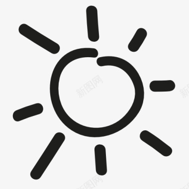 太阳标志图标图标