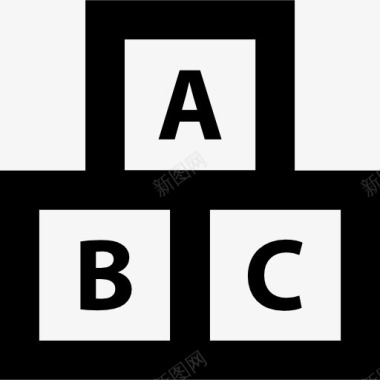 ABC方块教育图标图标