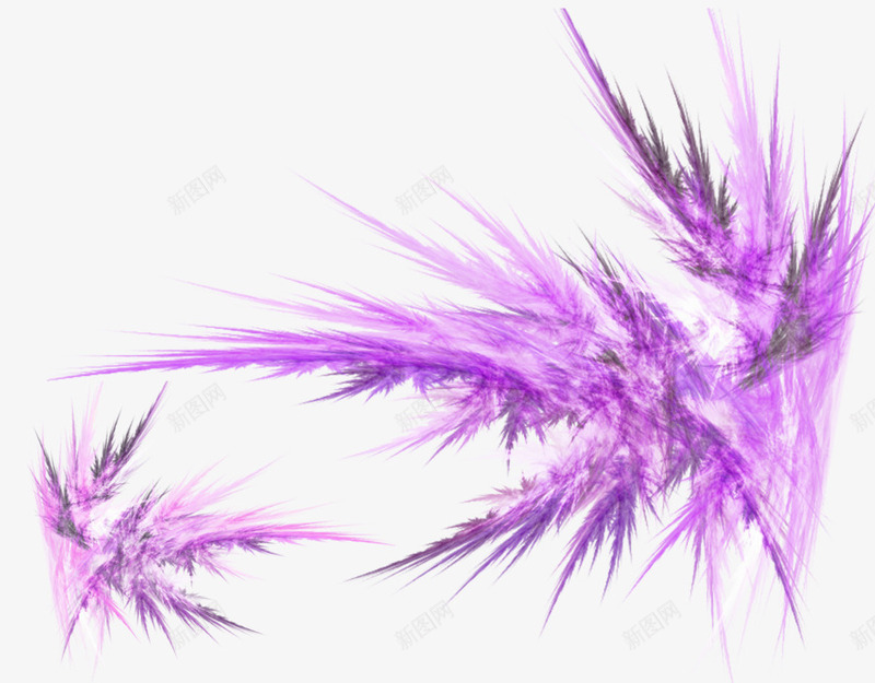 紫色装饰物png免抠素材_新图网 https://ixintu.com 时尚元素 炫光 紫色 线条 锋利