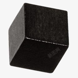 黑色材质立方块素材