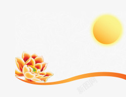 矢量简单质感梨质感太阳矢量图高清图片