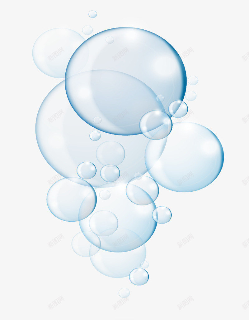 透明美丽气泡png免抠素材_新图网 https://ixintu.com 气泡 水泡 矢量素材 美丽 透明