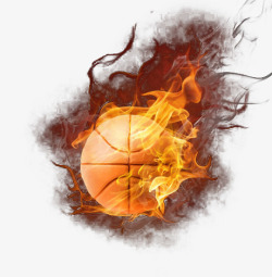 篮球效果篮球火焰高清图片