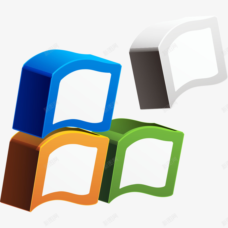彩色方块模型装饰png免抠素材_新图网 https://ixintu.com 彩色 彩色方块 方块 方块模型 模型装饰