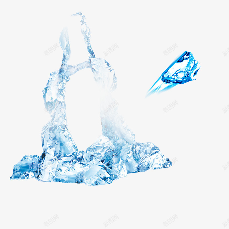 晶莹剔透的冰块png免抠素材_新图网 https://ixintu.com 冰 冰块 冰山 小冰块 晶莹冰块 模型