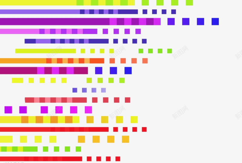 彩色方块png免抠素材_新图网 https://ixintu.com 彩块 彩色元素 方块 科技元素 背景装饰