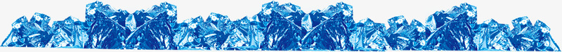 蓝色透明冰块边框装饰png免抠素材_新图网 https://ixintu.com 冰块 蓝色 装饰 边框 透明