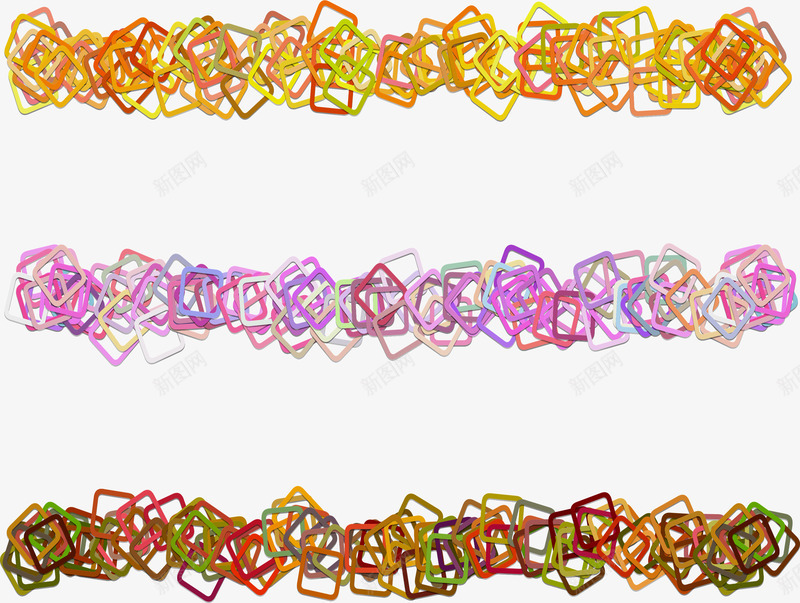 镂空方块分割线矢量图eps免抠素材_新图网 https://ixintu.com 几何分割线 几何图形 四边形 彩色四边形 矢量png 镂空方块 矢量图