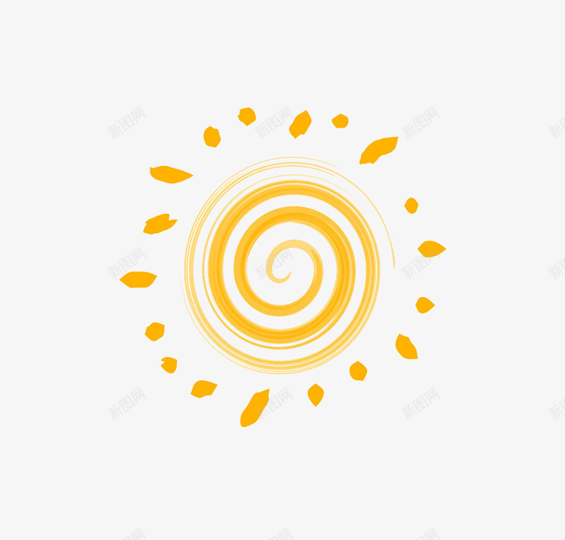 手绘风太阳图标png_新图网 https://ixintu.com sunshine 卡通 卡通太阳 太阳 阳光