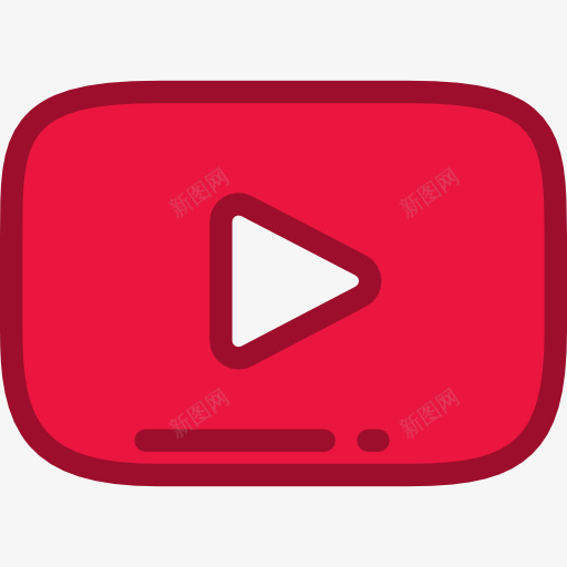 YouTube图标png_新图网 https://ixintu.com YouTube 品牌 品牌和标志 标志 标识 流媒体 社交媒体 社交网络 网课图标 视频播放器