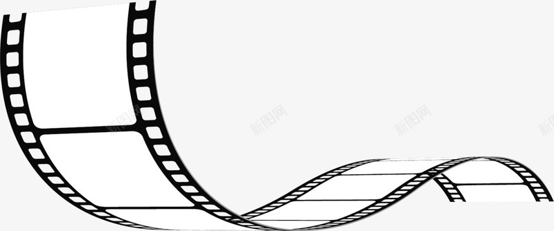 黑色波浪电影院胶卷png免抠素材_新图网 https://ixintu.com 国际电影节 拍摄 拍电影 波浪胶卷 电影院 电影院胶卷