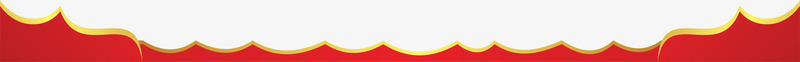 中国风边框png免抠素材_新图网 https://ixintu.com 一条 波浪线 红色 黄色