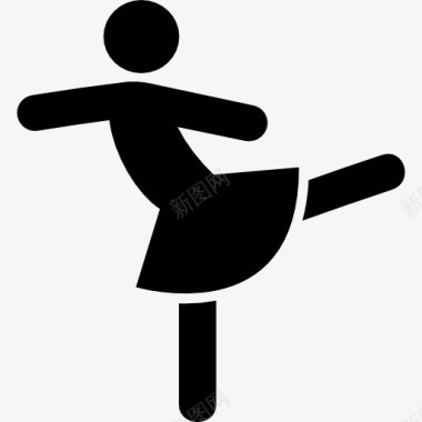 姑娘跳舞图标图标
