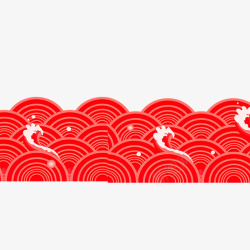 红色水面红色圆弧纹理波纹水面高清图片