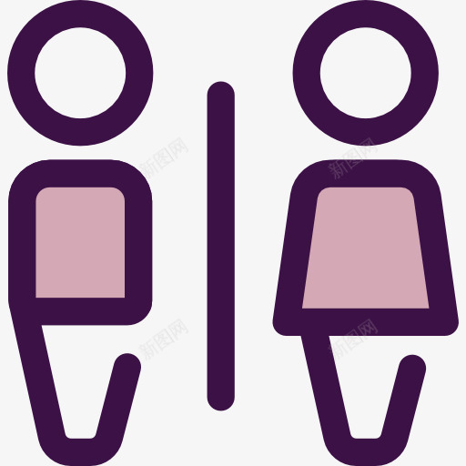 厕所图标png_新图网 https://ixintu.com humanpictos 人 信号 厕所 厕所标志 女人 浴室 男人