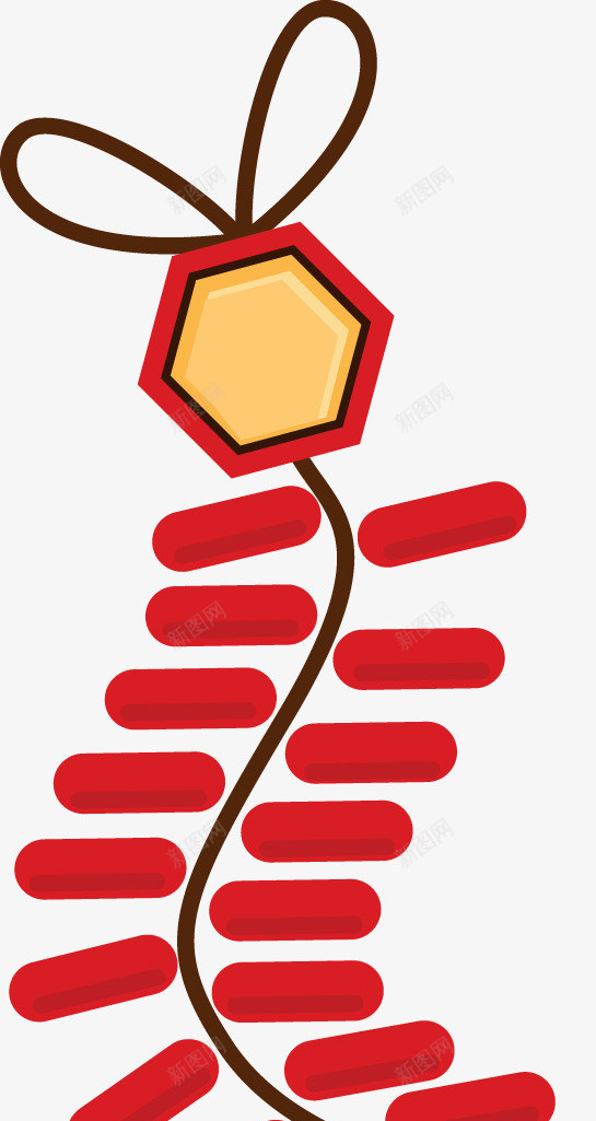 扁平鞭炮矢量图ai免抠素材_新图网 https://ixintu.com 庆祝 扁平 节日素材 鞭炮 矢量图