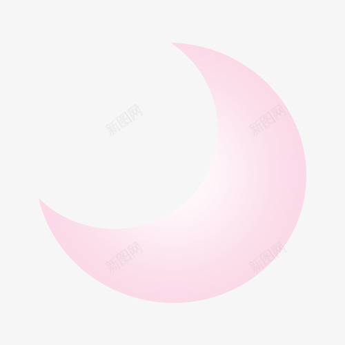 粉色可爱月亮png免抠素材_新图网 https://ixintu.com 粉色可爱月亮素材