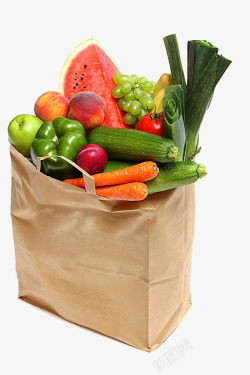 袋子里的蔬菜素材