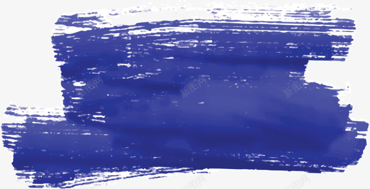 水蓝色水彩涂鸦花纹矢量图图标图标