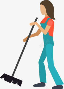 扫地的女人劳动节扫地的女人高清图片