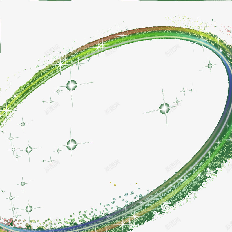 植物光圈png免抠素材_新图网 https://ixintu.com 绿色植物光圈闪光
