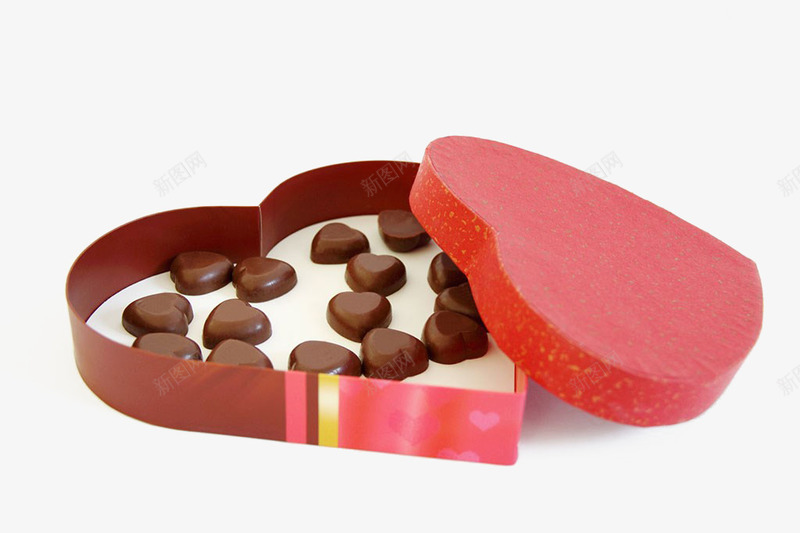 巧克力礼盒png免抠素材_新图网 https://ixintu.com 可可脂 巧克力 情人节礼盒 方块巧克力 甜食 黑巧克力