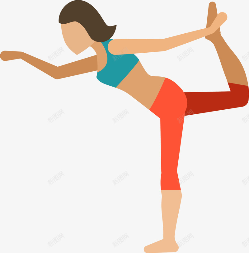 练习瑜伽的女人插画png免抠素材_新图网 https://ixintu.com 人物插画 女人插画 性感女人 练习瑜伽 美丽女人 高抬腿