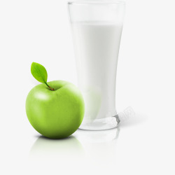 苹果和牛奶素材