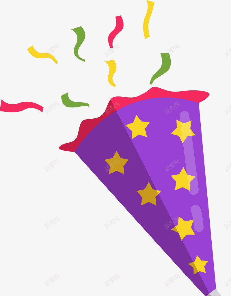 紫色新年彩带png免抠素材_新图网 https://ixintu.com 2018狗年 卡通彩带 庆祝 新年 标签 矢量图案 紫色
