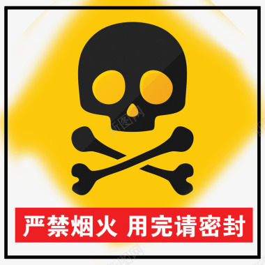危险品禁止烟火标识牌图标图标